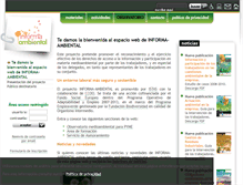 Tablet Screenshot of informaambiental.istas.net